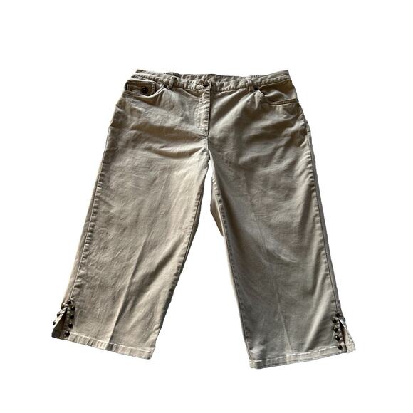 Hearts Of Palm Tan Capris Ladies Size 10 - Picture 11 of 15